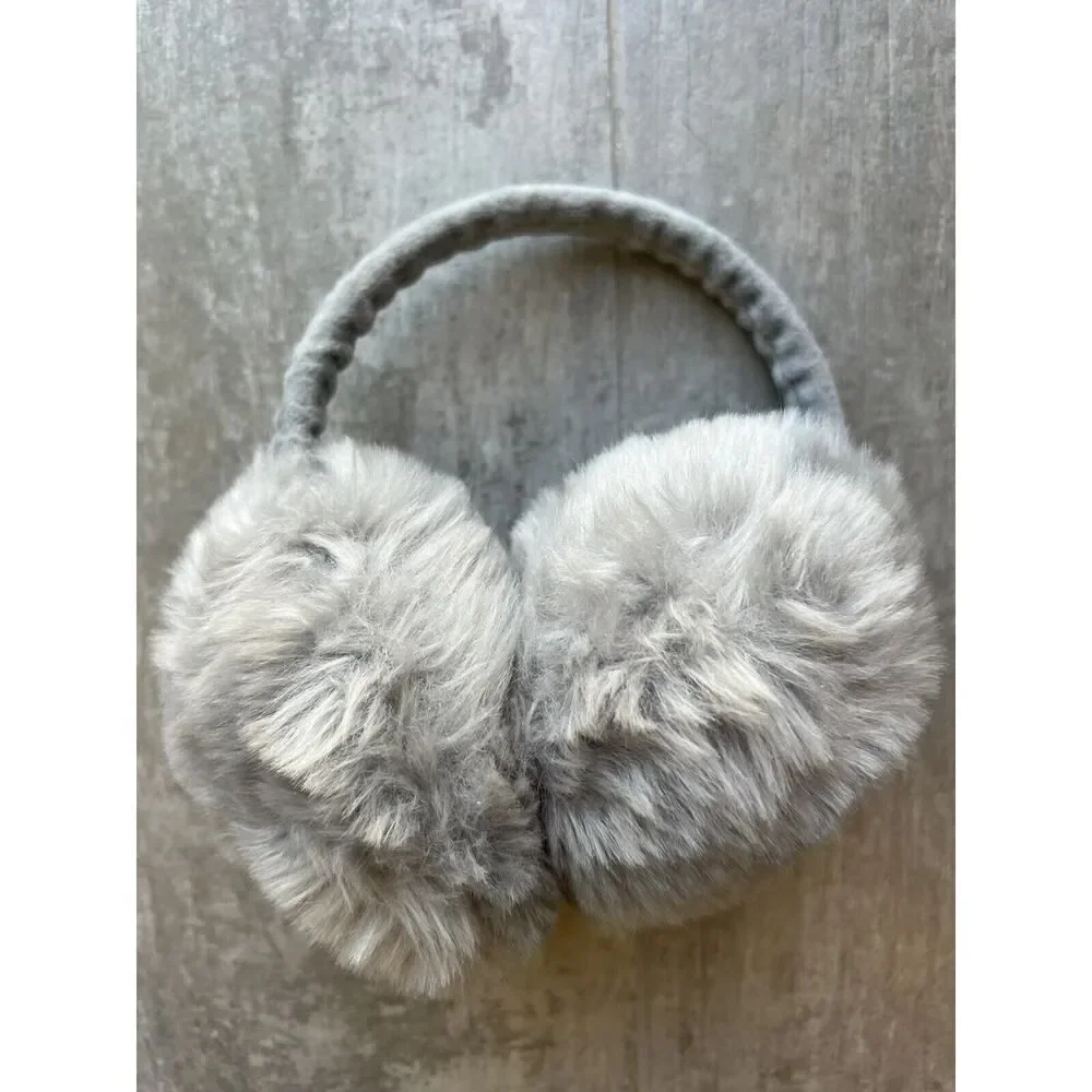Los Angeles Boutique Thick Warm Plush Fluffy Ear Muffs Fuzzy Earmuffs Faux Fur